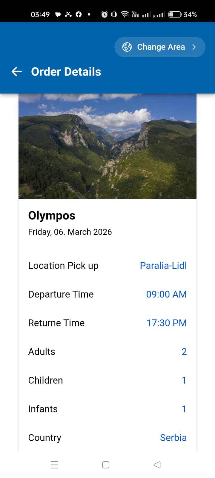 Olympus Booking